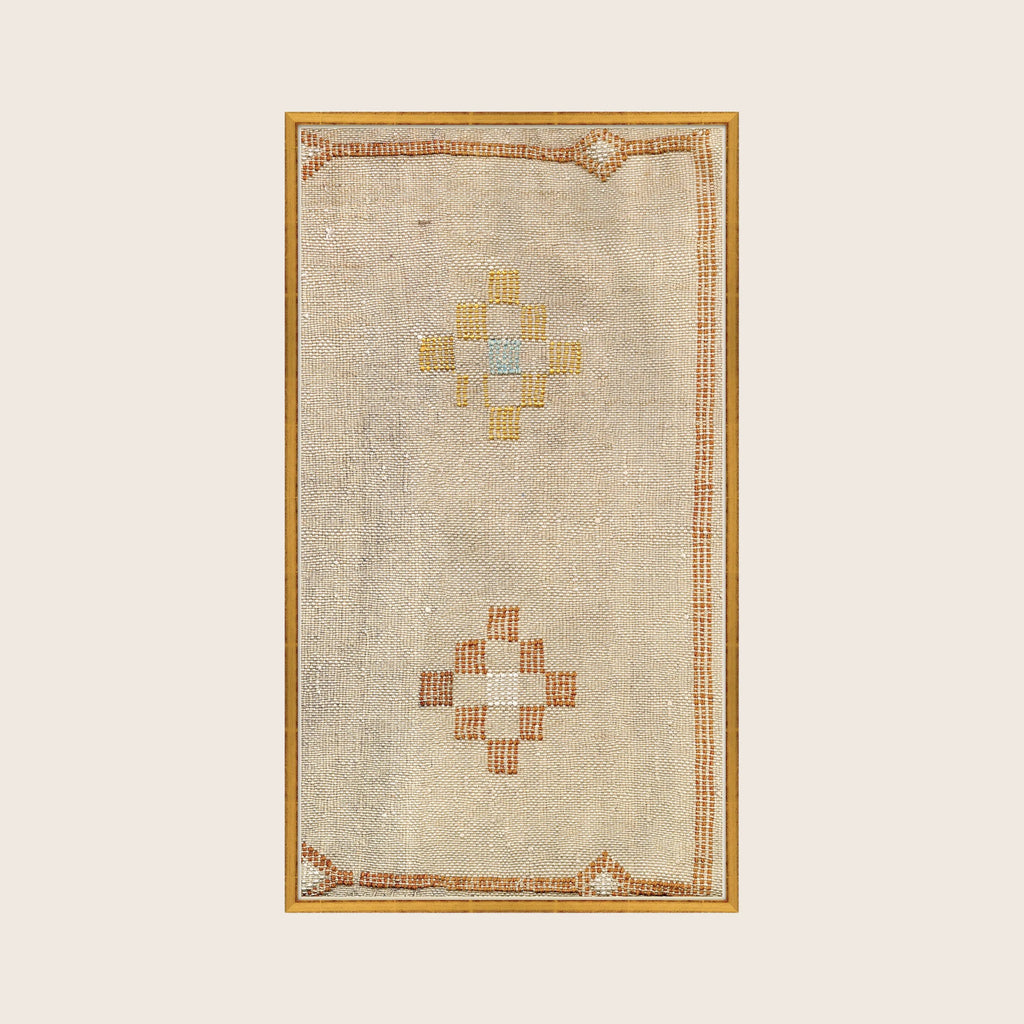 Moroccan Pillows Triptych in Taupe 3