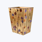 Fleur Wastebasket Gold
