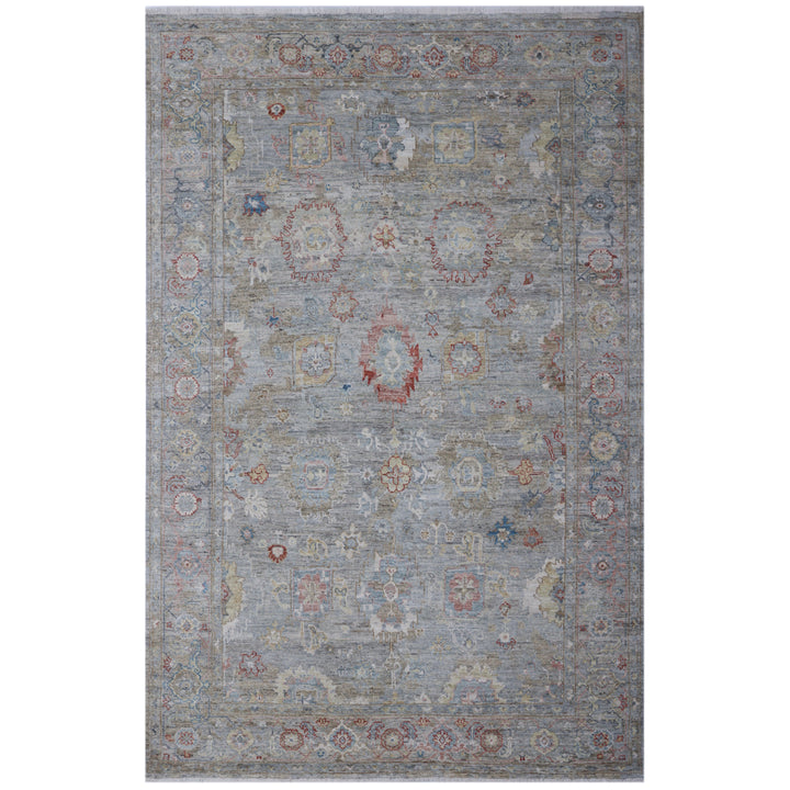 Grey Antique Revival Wool Rug 6x9