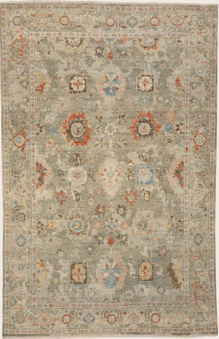 Sage Antique Revival Wool Rug