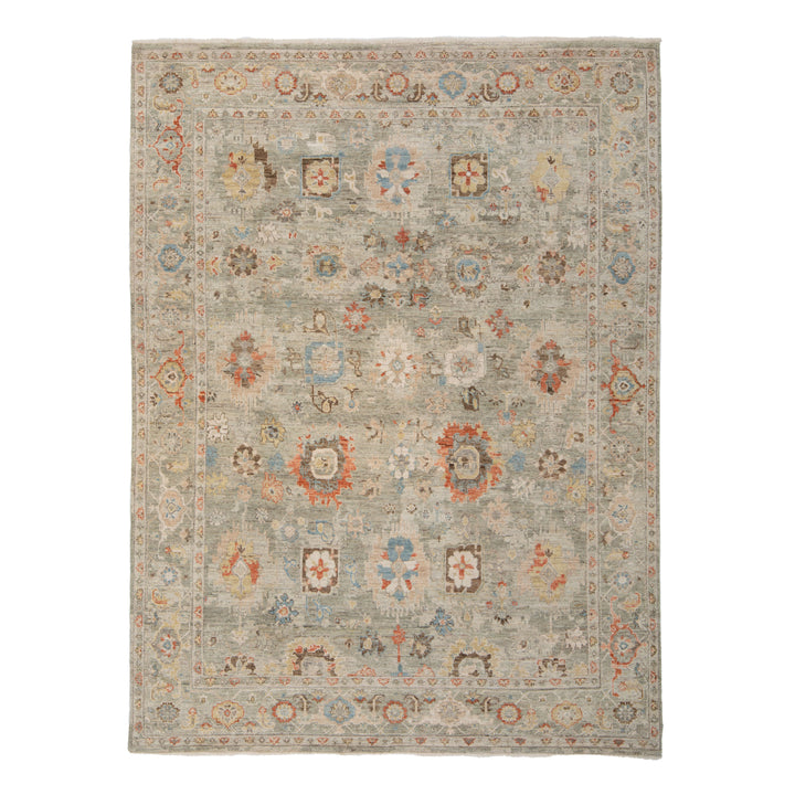 Sage Antique Revival Wool Rug 8x10