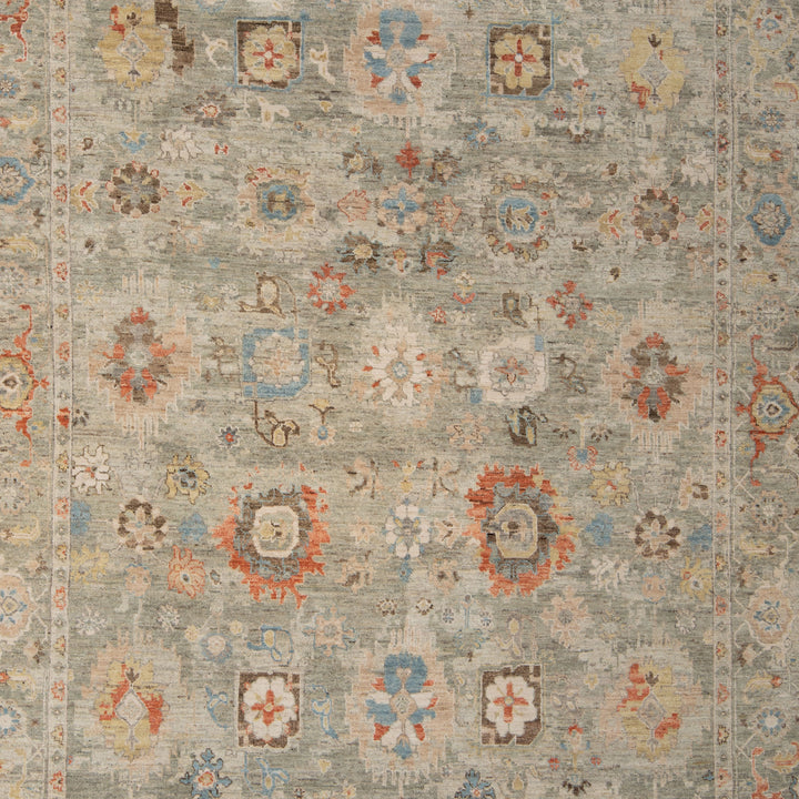 Sage Antique Revival Wool Rug 8x10