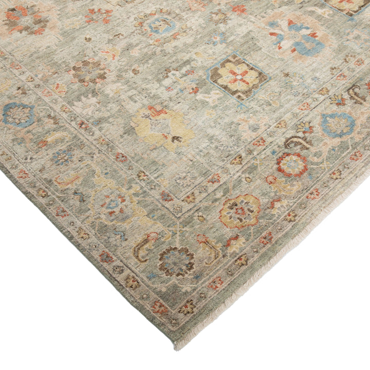 Sage Antique Revival Wool Rug 8x10