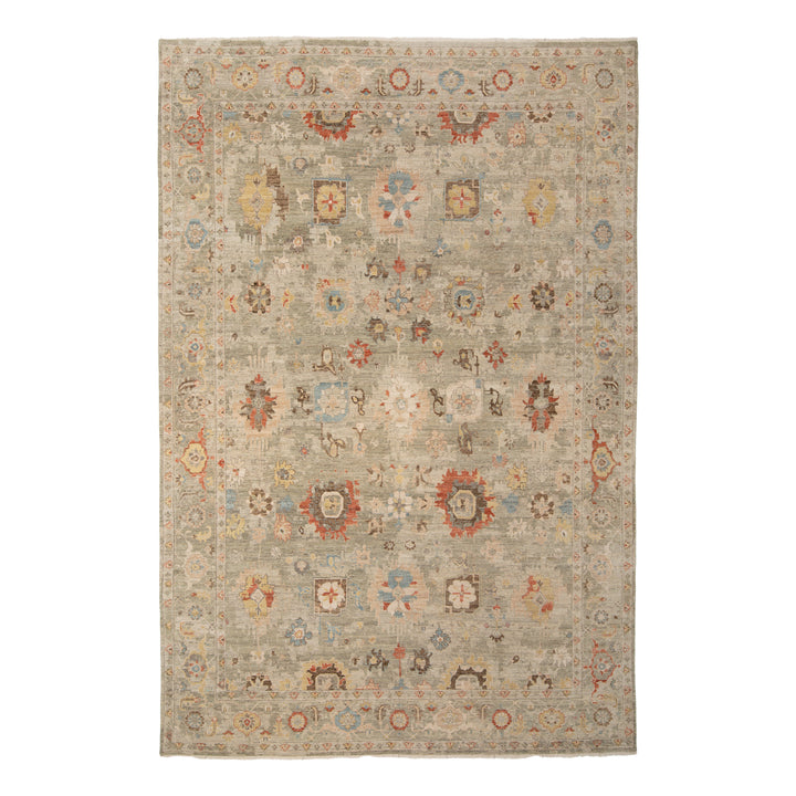 Sage Antique Revival Wool Rug 10x14