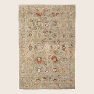 Sage Antique Revival Wool Rug 6x9 - hover