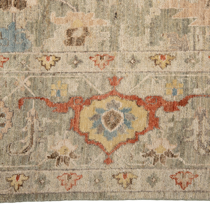 Sage Antique Revival Wool Rug 10x14