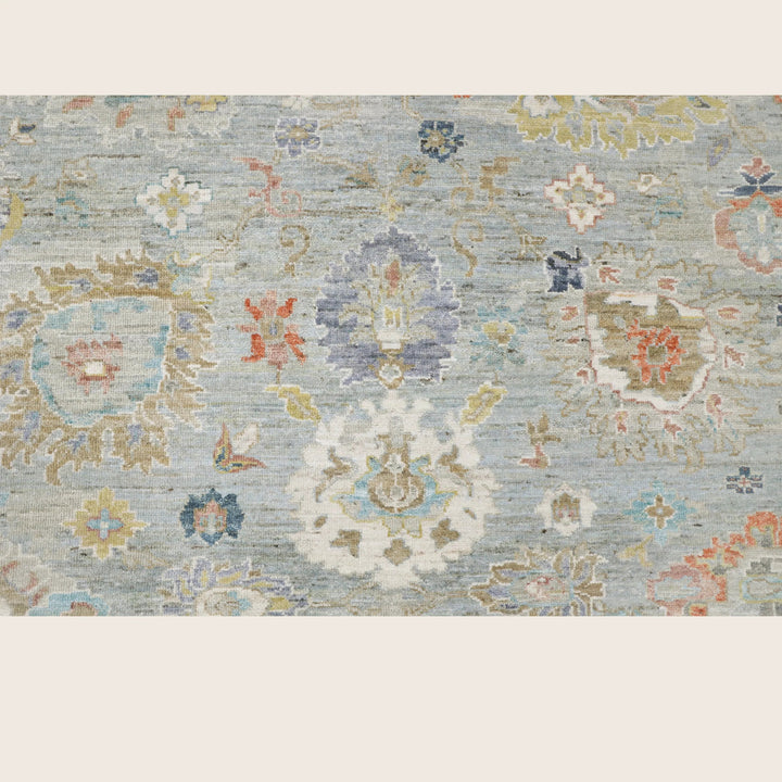 Light Blue Antique Revival Wool Rug