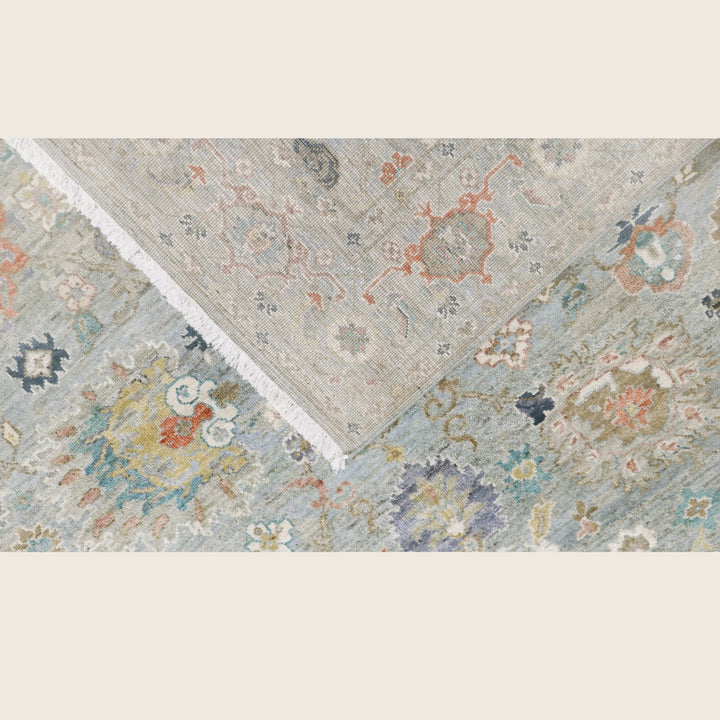 Light Blue Antique Revival Wool Rug