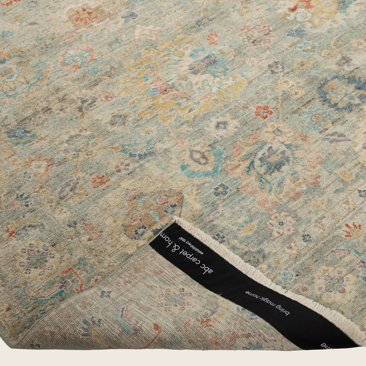 Light Blue Anqitue Revival Wool Rug 8x10