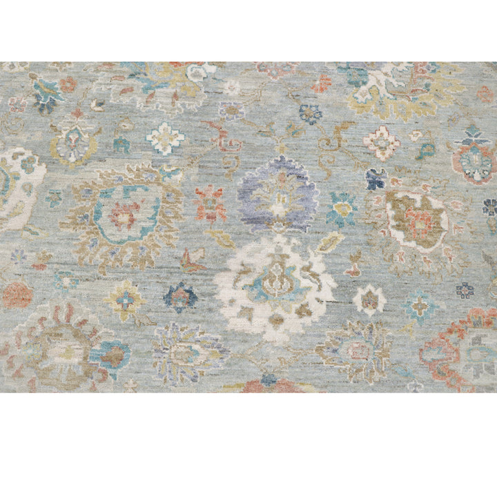 Light Blue Antique Revival Wool Rug