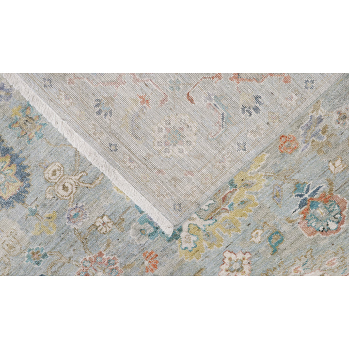 Light Blue Antique Revival Wool Rug