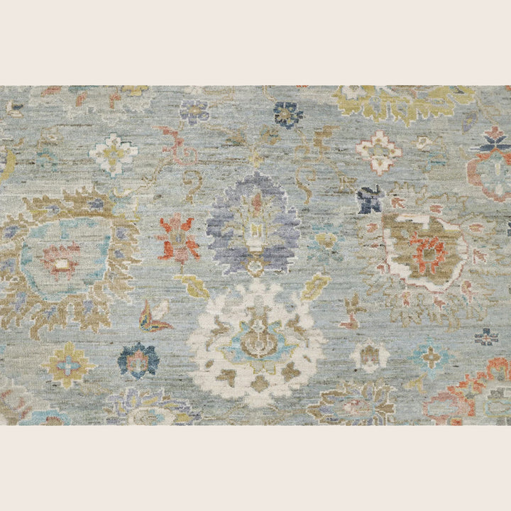 Light Blue Antique Revival Wool Rug