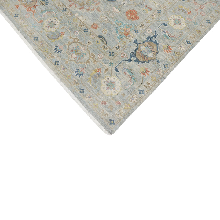 Light Blue Antique Revival Wool Rug