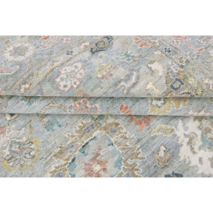 Light Blue Antique Revival Wool Rug
