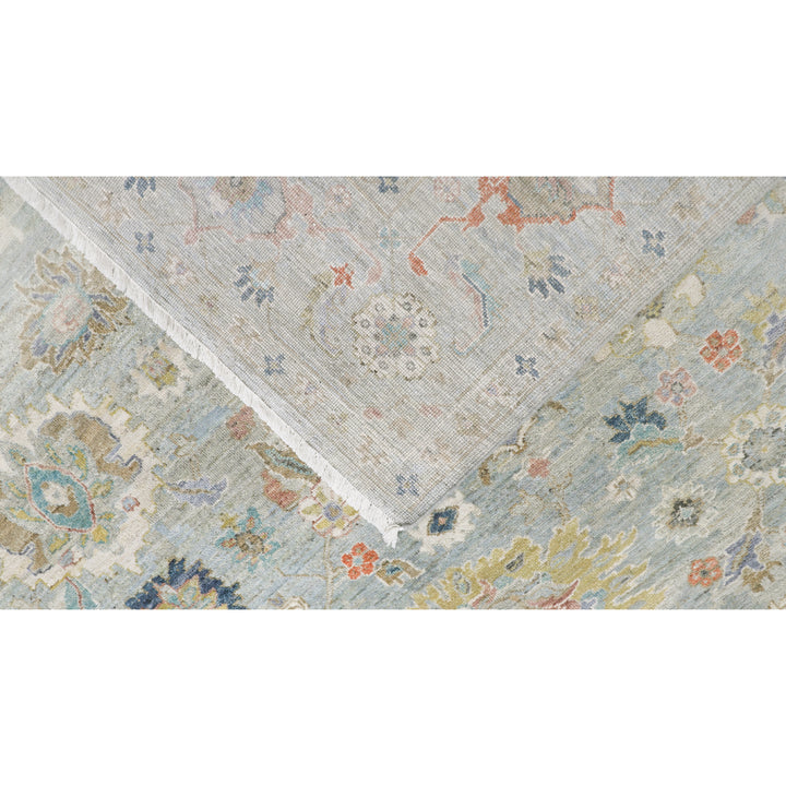 Light Blue Antique Revival Wool Rug
