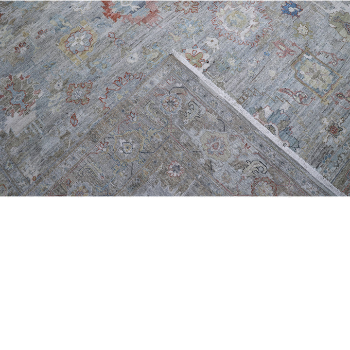 Grey Antique Revival Wool Rug 9x12