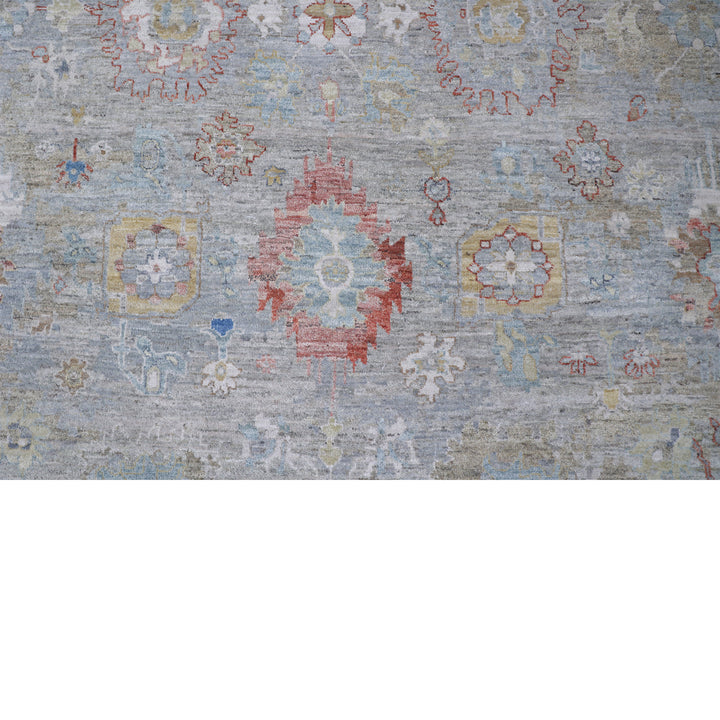 Grey Antique Revival Wool Rug 9x12