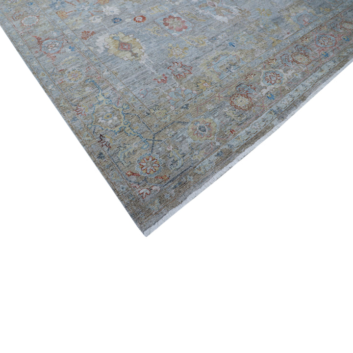 Grey Antique Revival Wool Rug 9x12