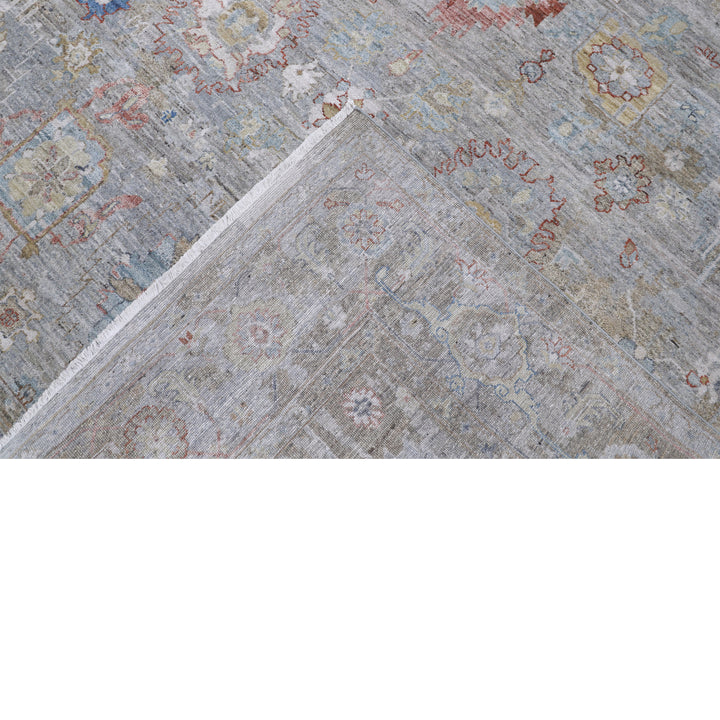 Grey Antique Revival Wool Rug 9x12