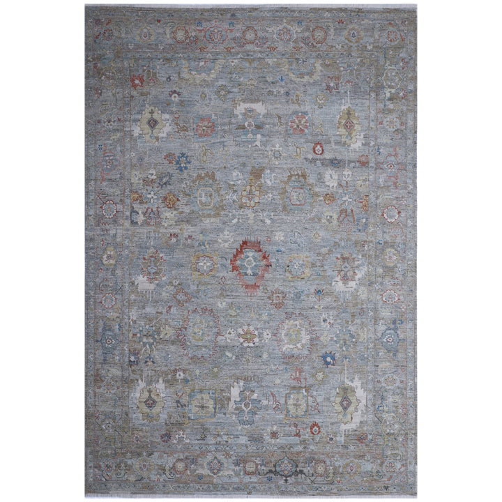 Grey Antique Revival Wool Rug 9x12