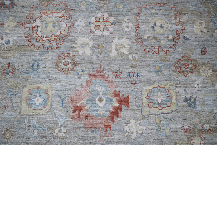 Grey Antique Revival Wool Rug 10x14