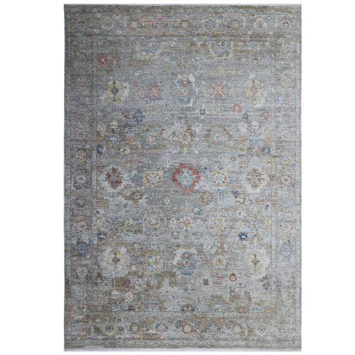 Grey Antique Revival Wool Rug 10x14
