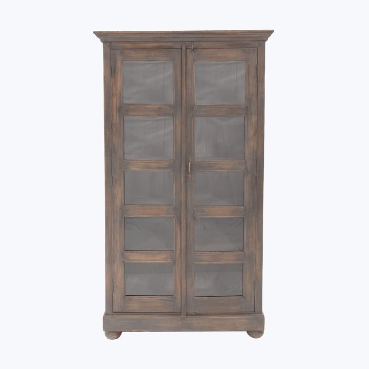 Vintage Grey 2-Door Cabinet