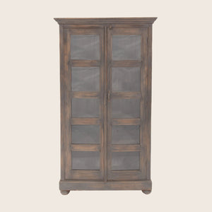 Vintage Grey 2-Door Cabinet