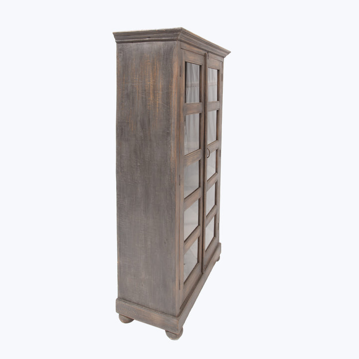 Vintage Grey 2-Door Cabinet