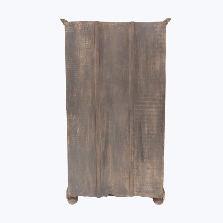 Vintage Grey 2-Door Cabinet