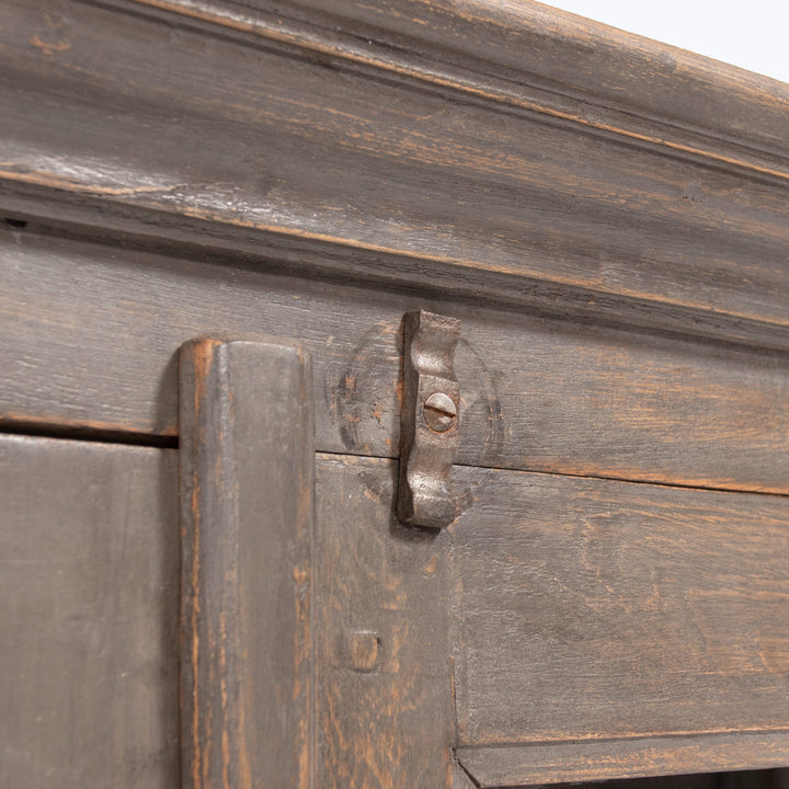 Vintage Grey 2-Door Cabinet