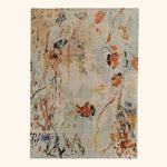 Image for Blue Aurora Contemporary Wool Silk Blend Rug - 9' x 12'