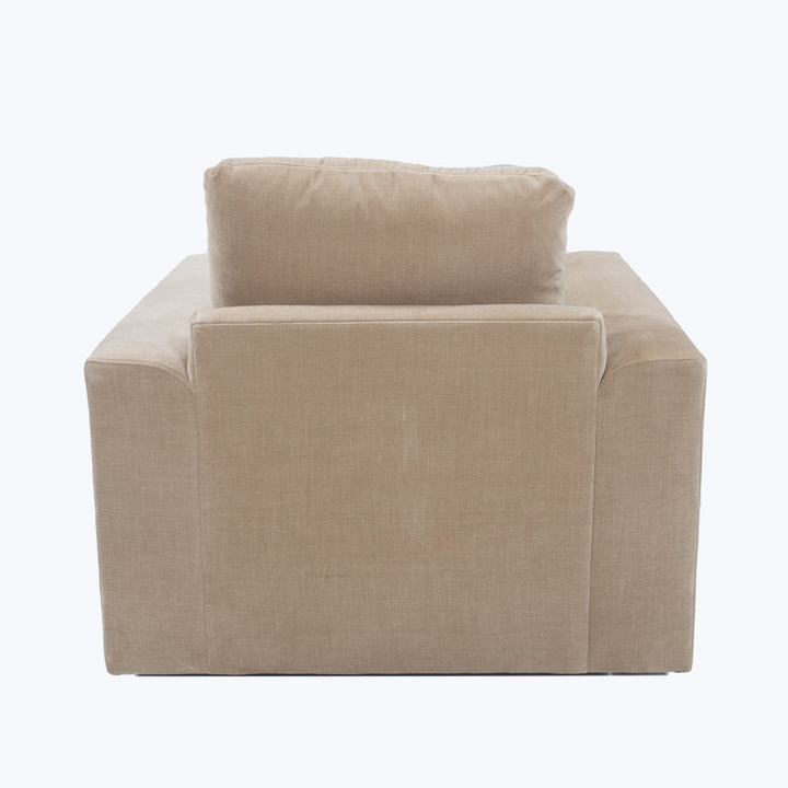 Waverly Swivel Chair Athens Textured Velvet / Biscotti