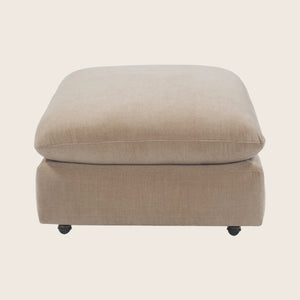 Waverly Ottoman Athens Textured Velvet / Biscotti - hover