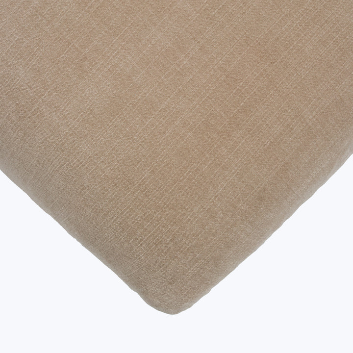 Waverly Ottoman Athens Textured Velvet / Biscotti