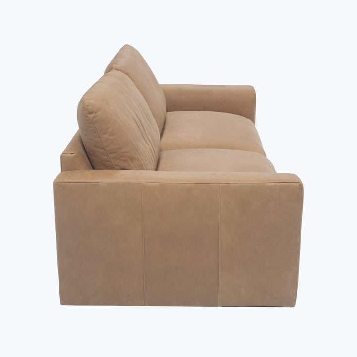 Waverly Leather Sofa Lukas Leather / Ranch