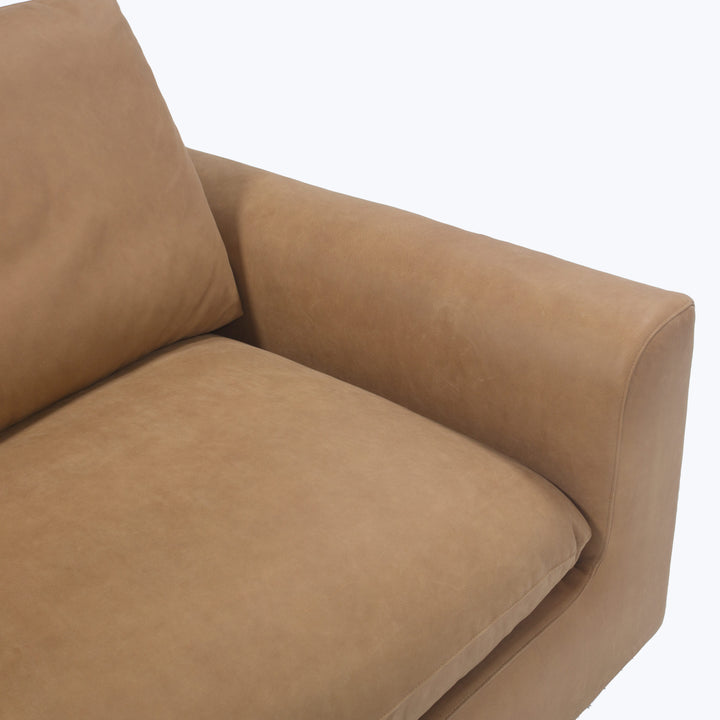 Waverly Leather Sofa Lukas Leather / Ranch