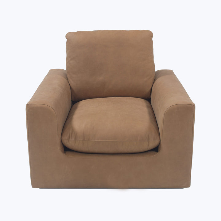 Waverly Leather Chair Lukas Leather / Ranch