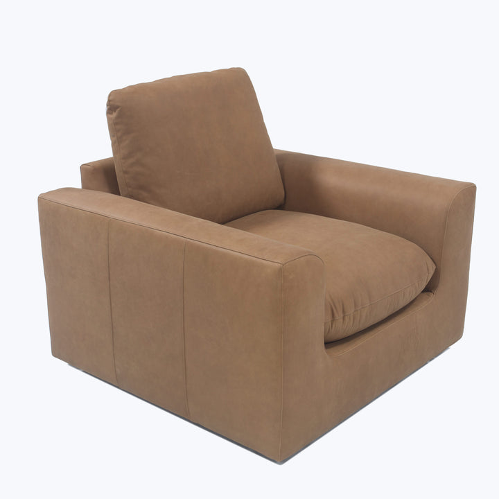 Waverly Leather Chair Lukas Leather / Ranch