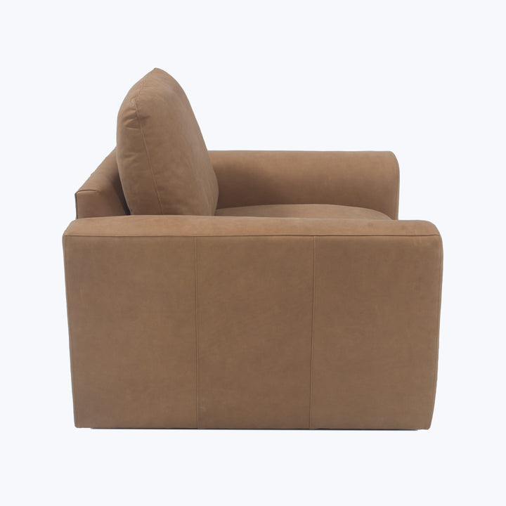 Waverly Leather Chair Lukas Leather / Ranch