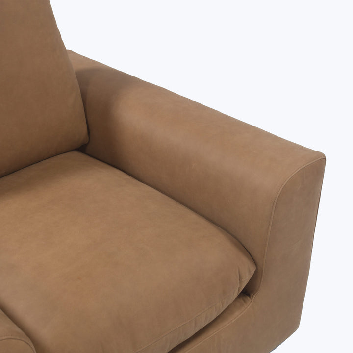 Waverly Leather Chair Lukas Leather / Ranch