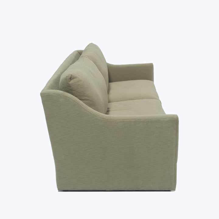 Charlotte Sofa 98 / Turks, Cotton Weave, Aloe