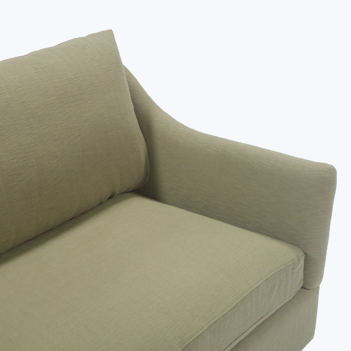 Charlotte Sofa 98 / Turks, Cotton Weave, Aloe