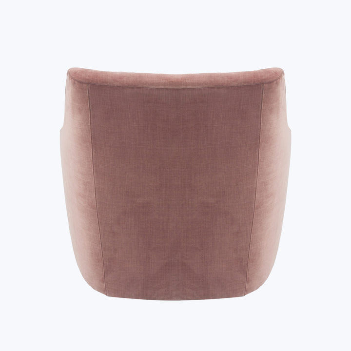 Saratoga Chaise Athens, Textured Velvet / Rosewood