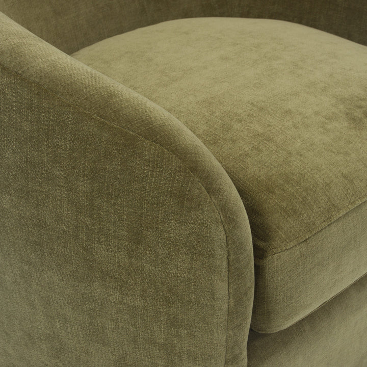 Hudson Swivel Chair Athens, Textured Velvet / Fern