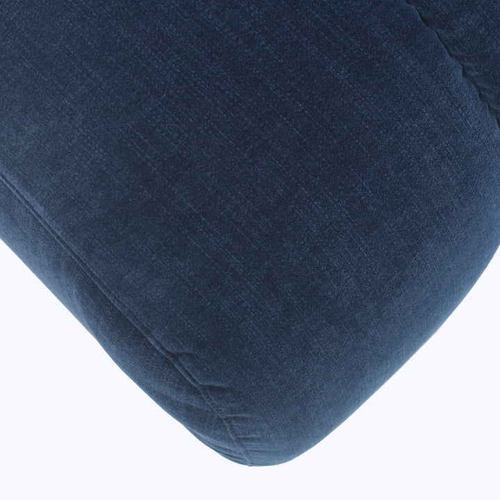 Grove Street Ottoman Athens, Textured Velvet / Ink