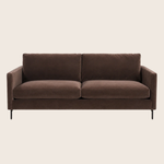 Hannah Two-Seat Sofa, Black Leg