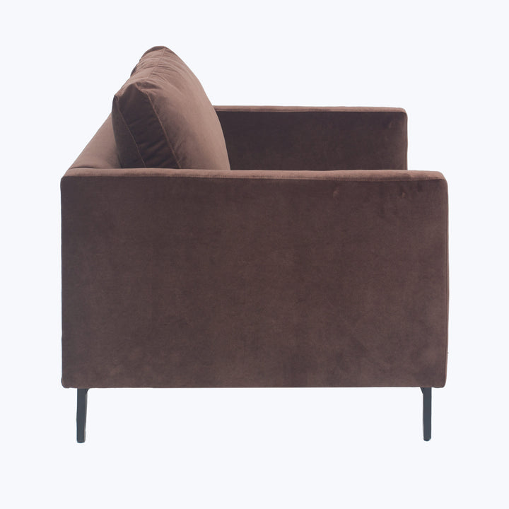 Hannah Chair, Black Leg Black / Banks, Performance Velvet / Mocha