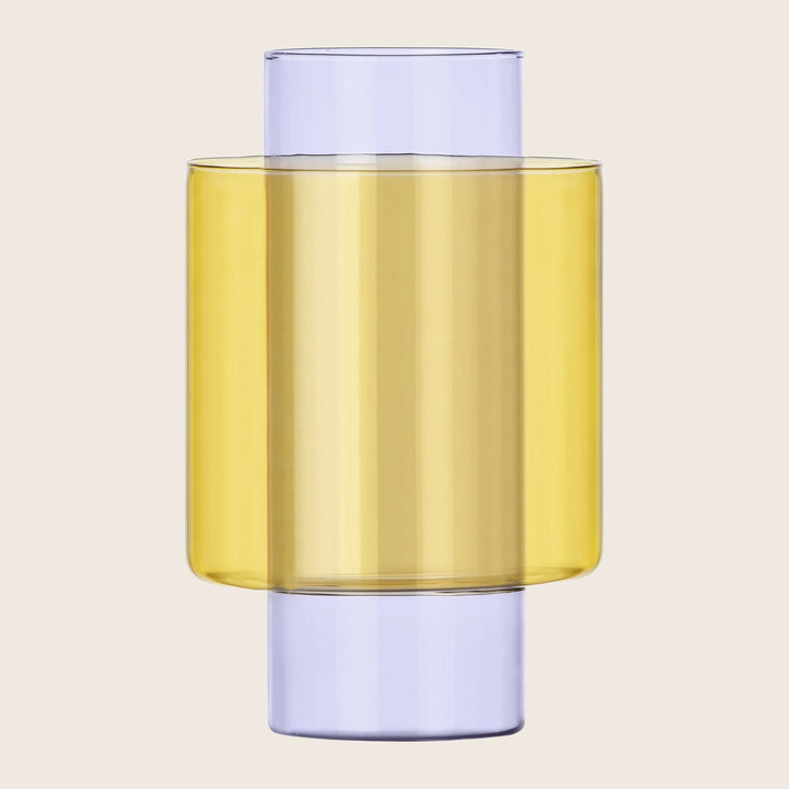 Boreale Vase Yellow/Lavandar