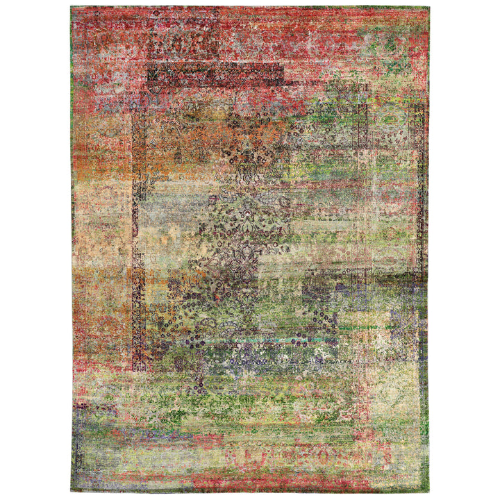Mulitcolored Alchemy Transitional Silk Rug - 8'8" x 11'7"